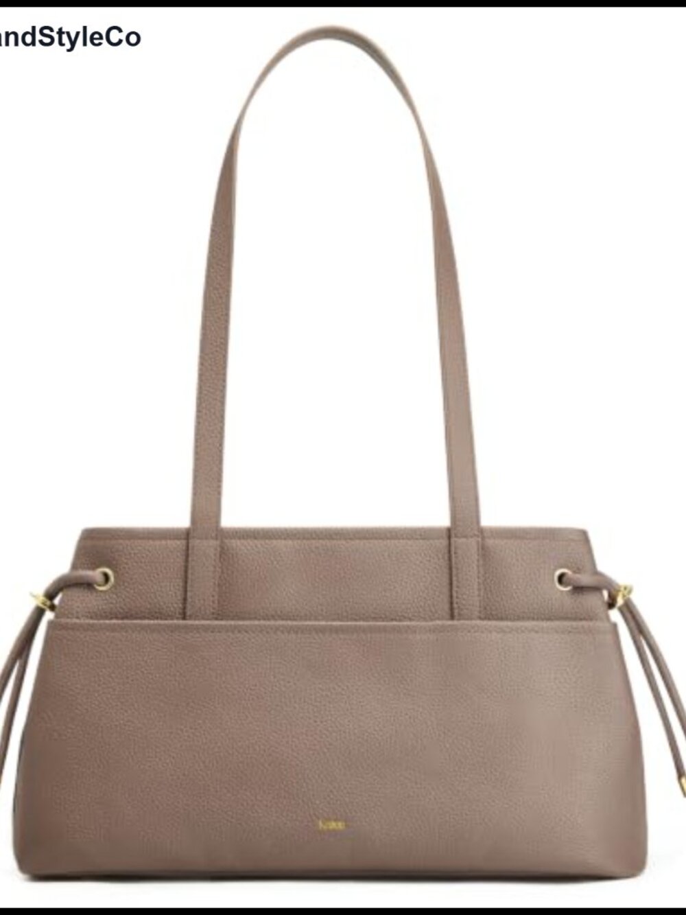 Genuine Leather Hobo Shoulder Bag Drawstring Tote Handbag